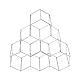 Compactor HEXA Weinregal (6 Flaschen) - LIFE Kollektion, Größe M, CHROME, RAN8662