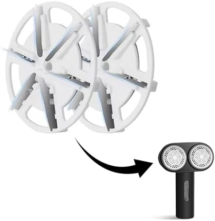 Handzee Electric Lint Remover Replacement Blades, Stainless Steel Fabric Shaver Replace 6 Blades, Only Including Blades, 2 Pack