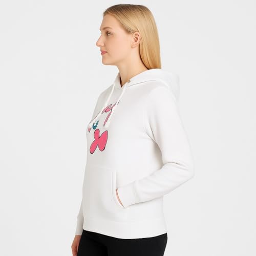 Image of Raves Womens Stylish Printed Hoodie | Trendy Cotton Fleece Hooded Sweatshirt for Women & Girls | Full Sleeve Winter Wear Pullover