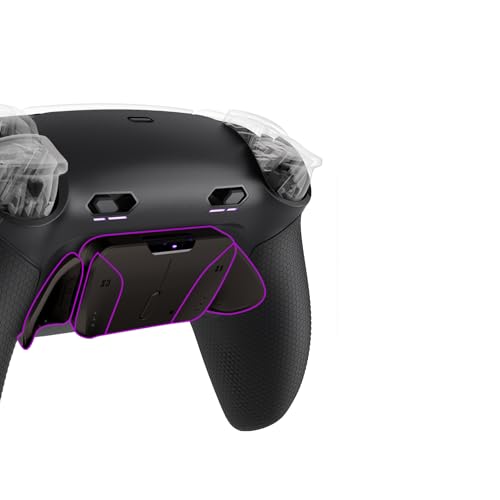 eXtremeRate RISE4 Plus MAX RMB Back Paddles Kit with Clicky Trigger Stops & Rubberized Grip for PS5...