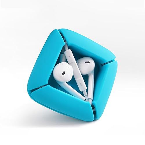 Hemobllo Organisateur De Câble Silicone pour Rangement De Cordon Écouteur Et Enrouleur De Câble Portable pour Maison Et Bureau