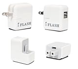 iFlash Dual USB Port Home / Wall Charger for Apple iPad, iPad2, iPad3, iPad Mini, iPhone 5 / 4S / 4 / 3GS, iPod Touch 5G 4G, Nano 6th 7th. Support all iPad, iPod, iPhone Models. Also Support Samsung Galaxy SIII Note, Motolola Droid, HTC Smart Phones, Amazon Kindle. (White)