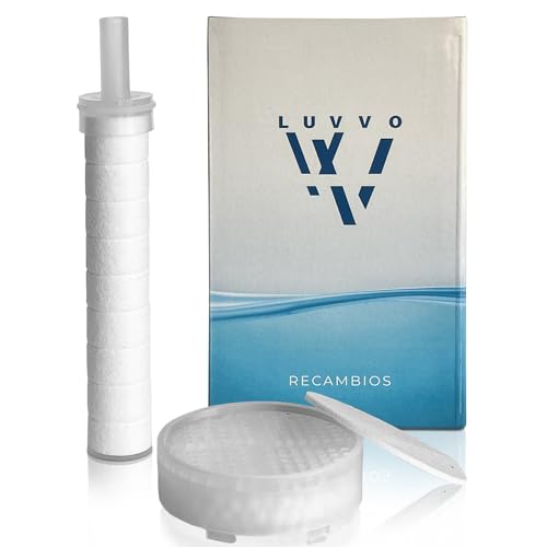 3 Piezas Filtro, filtro redondo calcio + recambio de algodón PP para cabezal de ducha con KDF, PACK 3 unidades, Filtro PP, Elemento para cabezal de ducha, recambio alcachofa.