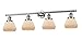 Innovations 215-PN-G171 Transitional Four Light Bath Vanity from Franklin Restoration Collection in Polished Nickel Finish,