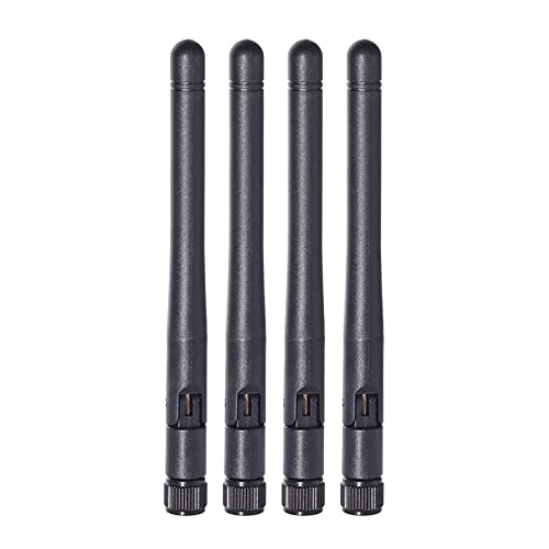 Image of Bingfu Dual Band WiFi Antenna 2.4GHz 5 /5.8GHz 3dBi SMA Male Antenna(4-Pack) for Wireless Vedio Security IP Camera Recorder Surveillance Recorder Truck Trailer Rear View Backup Camera Reversing Monitor