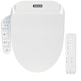 KERDE P30B Bidet Toilet Seat - Dual Control (Side Panel & Remote), Warm Water Wash, Heated Seat, Warm Air Dryer, LED Night Light,Existing Toilets Electric Bidet Elongated Electronic Heated Smart