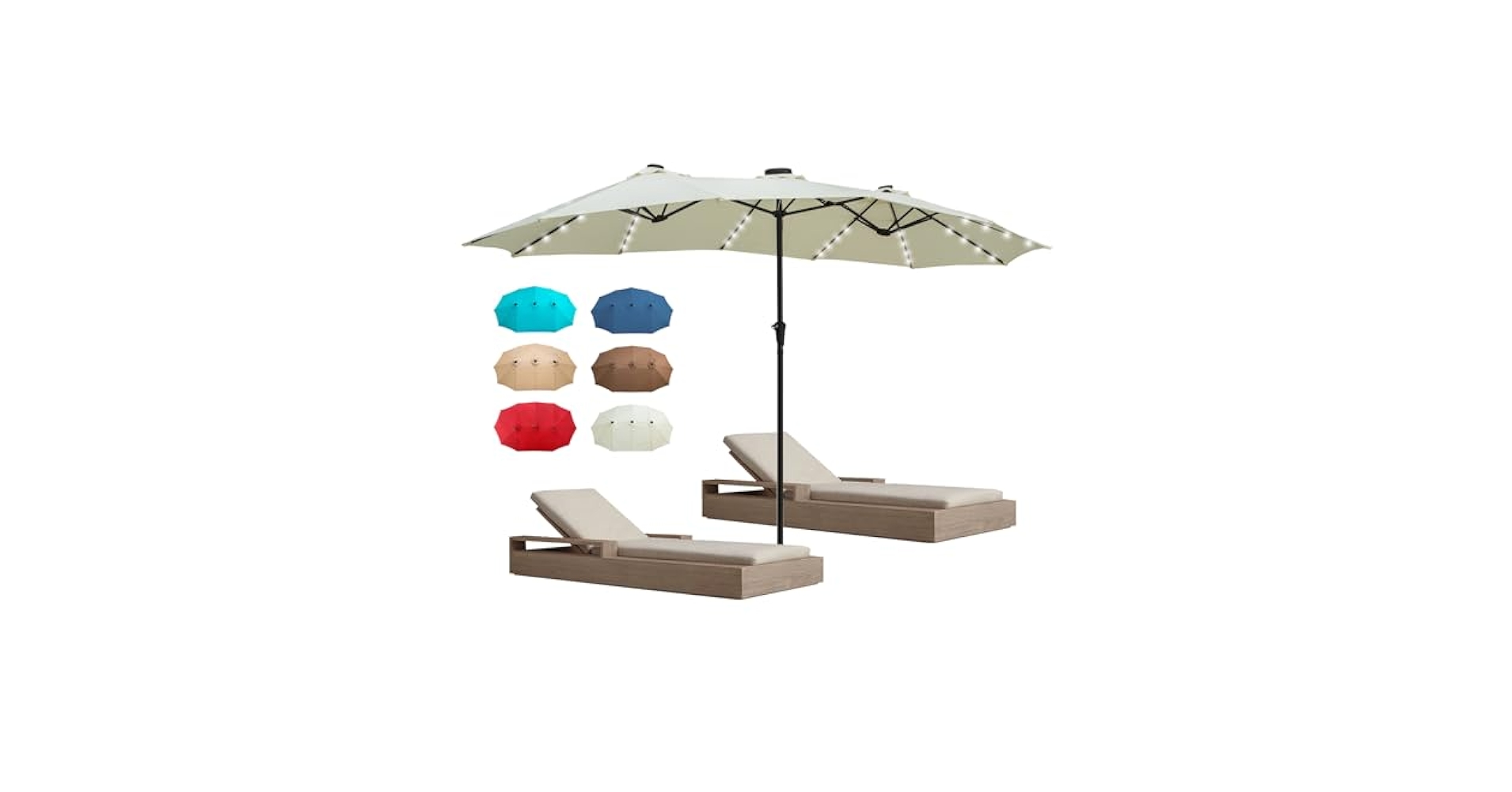 Amazon.com : Wonlink 13 Ft/15 FT Large Patio Umbrella with
