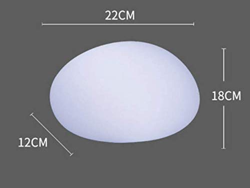Veilleuse LED lampe de pierre de galet lumière de jardin extérieur lampe de décoration solaire lampe de sol lampadaire
