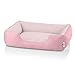 BedDog® lit pour Chien Zara, L env. 80x65 cm,Panier Corbeille, Coussin de Chien, L, Pink-York (Rose)