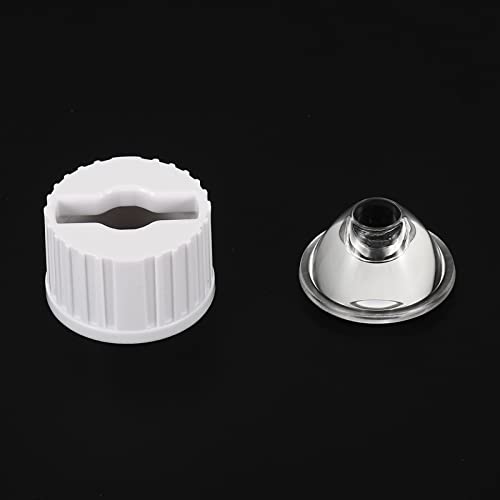 Image of PATIKIL 20mm LED Lens 25 Degree with Plastic Holder, 8 Set Acrylic Optical Lenses for 1W 3W High Power LED Light, White /Transparent
