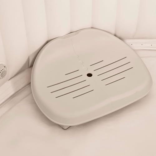Intex 28502 – Rutschfester Sitz für PureSpa, auf zwei Höhen verstellbar, Kunststoff, Beige, 47x36x22 cm