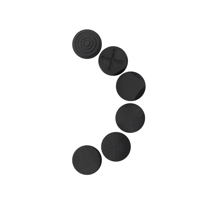 Image of 6Pcs Black Silicone Thumb Stick Grips Caps Analog Thumbstick Joystick Cap Cases and Storage for PS PSV 2000 PSV 1000