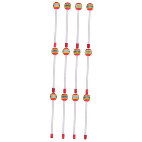 CIMAXIC 12個 オルフ楽器 子供用リズムスティック 子供用のハンドドラム ベビードラム パーカッションスティック 打楽器アクセサリー パーカッション ドラムスティック エヴァスポンジ