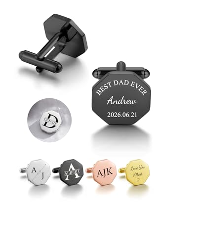 Gemelos personalizados para hombre PiercingJ con monograma miniatura 1
