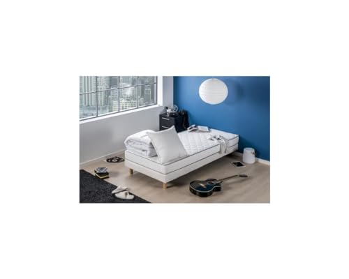 DEKO DREAM Pack Star Matelas 90x190 + Couette 140x200 + Oreiller 60x60-16 cm