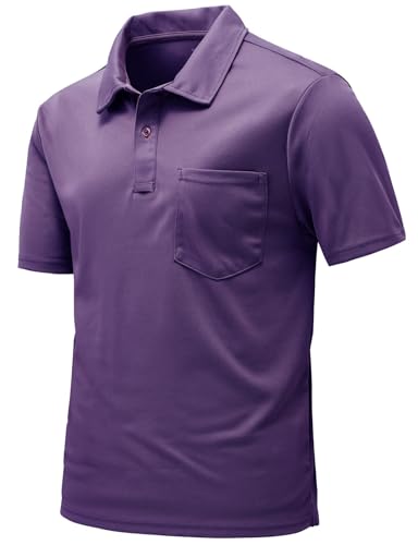Rdruko Poloshirt Herren Kurzarm mit Brusttasche Polohemd T-Shirts Sommer Golf Polo Shirt Slim Fit für Männer