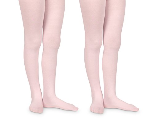 Jefferies Socks Girls Pro Ballet Dance Ultra Soft Microfiber Footed Tights 2 Pair Pack