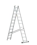 Données techniques : Matériau : aluminium. Longueur : 458 cm. Largeur : 49 cm. Épaisseur : 13,5 cm. Barreaux gaufrés avec profil 28 x 28 mm. Charge maximale : 150 kg. Couleur : gris.