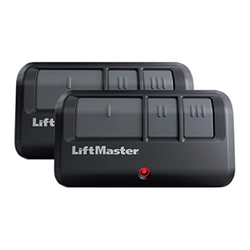 LiftMaster 893Max Security+ 2.0 3-Button Gate Operator Remote Control with Visor Clip - Pack of 2