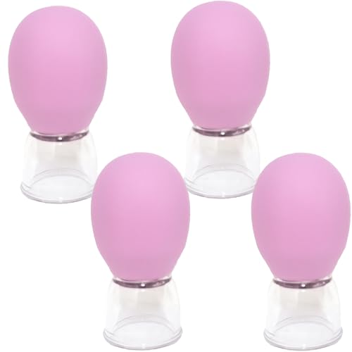 Jesakmie 4pcs Pink Nipple Corrector for Flat Inverted Nipples for Breastfeeding Mother or Women Vacuum Cup