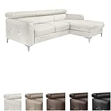 kunstleder sofa garnitur Eckcouch mit Recamiere, inkl. Bettfunktion, Stauraum und verstellbaren Kopfstützen