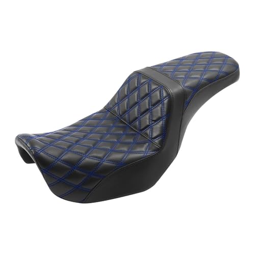 Asiento del pasajero conductor con costuras reforzadas para Dyna Super Glide y Fat Bob