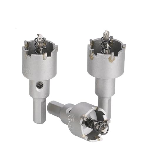 CJJNXYZMD Hole Saw 16-65mm Carbide Drill Bits Cutter for Stainless Steel Plate Iron Metal Hole 1Pcs(19mm)