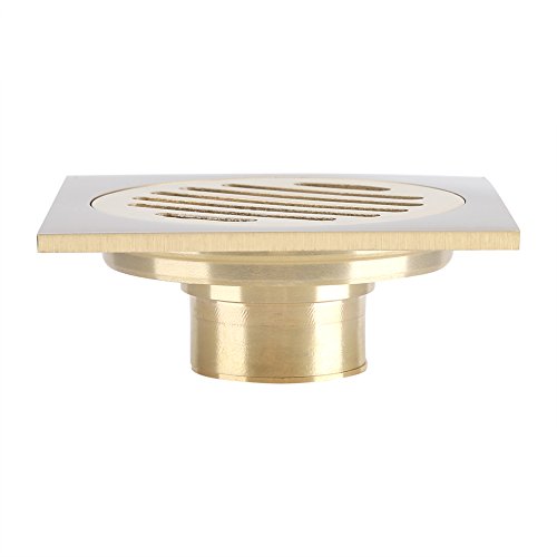 Ozgkee Shower Gre, 10x10x7 Square Floor Drain Bathroom Shower Waste Grate Brass Constructed Strainer Home Attachment - Image 2