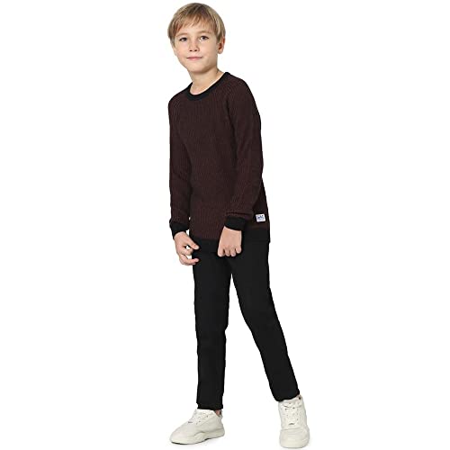 Image of JACK & JONES Boy's Acrylic Round Neck Casual Sweater