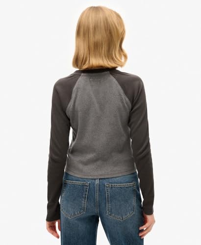 Superdry Femme Haut Slim Côtelé à Manches Longues Athletic Essentials - vue 3