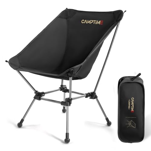 Camptime Portable Camping Chair Plus, Larger & Roomier,...