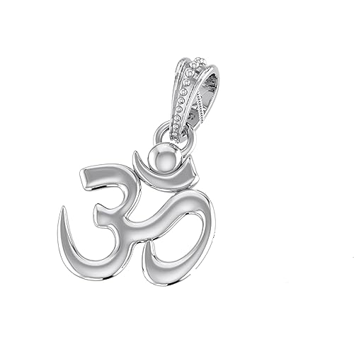 Pendentif OM argent pur, médaillon sacré pour harmoniser corps et esprit