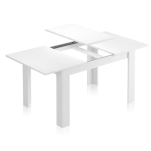 Table de salle à manger blanche design extensible Kendra Artik - 6