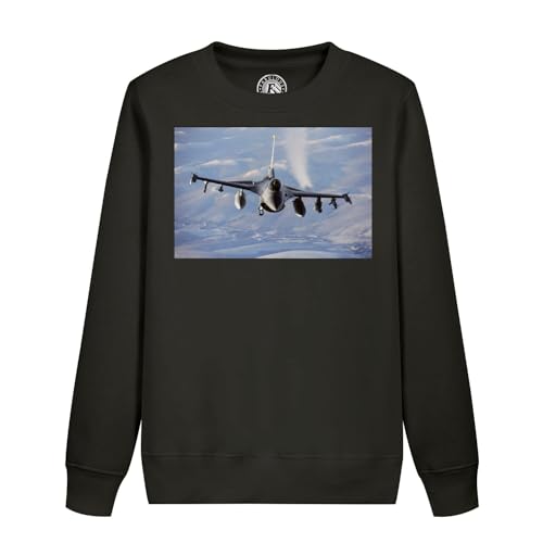 Sweatshirt enfant avion de chasse militaire résistant pour petits aventuriers