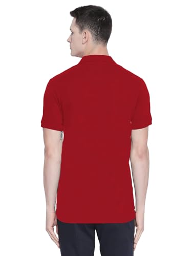 Image of LEOTUDE Men's Cotton Regular Fit T-Shirt - Plain Polo T-Shirt