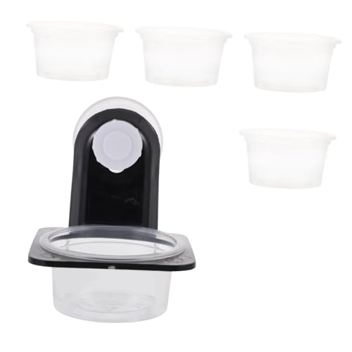 ibasenice 爬虫類用給餌器 吸盤付き 水補給 フィーダー 薄型デザイン 飼育ケース対応 簡単お手入れ 用途多様