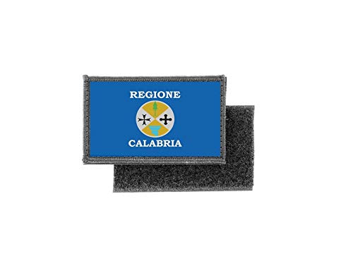 Patch écusson Camo Drapeau Calabria Italie – 5×8 Cm – Auto-agrippant