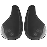 Alasum Corrective Heel Cushion Insoles for O-Leg Flat Feet Support, Black Velvet 2 Pairs Shoe Inserts for Men and Women Work Boots Arch Support and Supination Correction