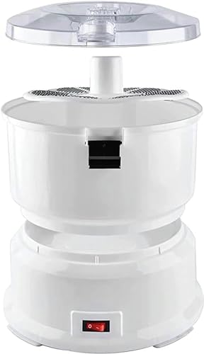 Automatic Electric Potato Peeler - 1KG Capacity One-Touch Peeling Machine For Apple Carrot Fruit - Safety Lock No Mess Rumbler