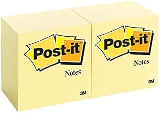 Post-it Notes Energetic Color Collection, Pack of 6 Pads, 100 Sheets per Pad, 76 mm x 127 mm, Yellow, Blue, Orange, Pink, Green Colors - Self-stick Notes For Note Taking, To Do Lists & Reminders