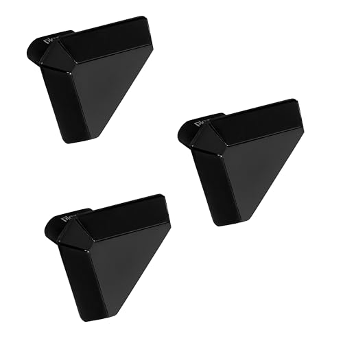 Image of Plantex Knobs for Drawer /Drawer Knobs /Triangle Knob for Cabinets /Drawer Handle /Pull-Push Knob for Kitchen /Bedroom Drawers - Pack of 3 (SH-431, DC-Black & Z-Black)