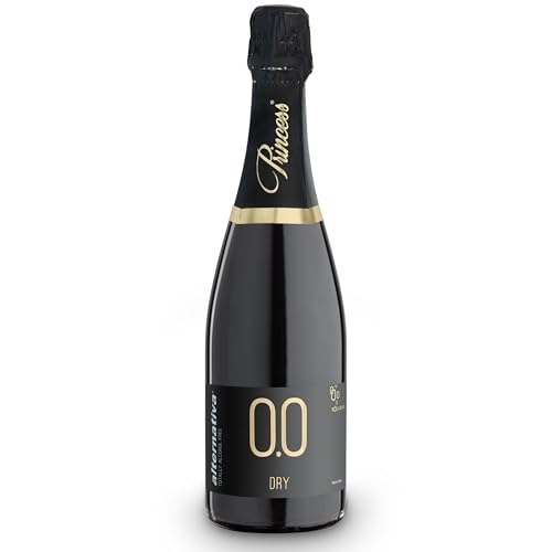 Alternativa blanco seco espumoso sin alcohol 0.0% – Burbujas italianas desalcolado Premium – Ideal para celebraciones y regalos – Botella de 750 ml