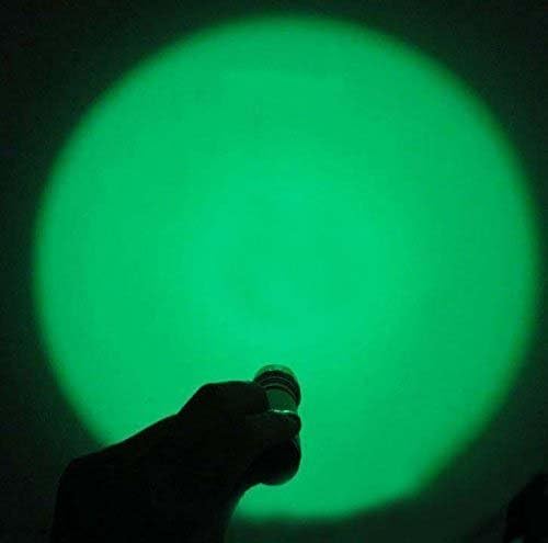 ULTRAFIRE Green Hunting Flashlight, XP-E2 LED 650 Lumens, Single Mode, 520-535 nm Wavelength 256 Yards,Tactical Night Hunting Light for Hog Pig Coyote Varmint Predator Rifle (Battery not Included)