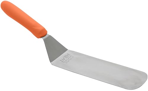 Winco 8' x 3' Cool Touch Handle Griddle Turner/Spatula for Burgers and Steaks
