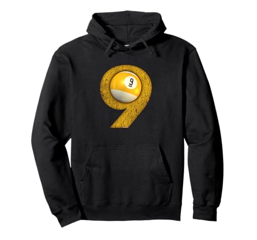 9-Ball Pool Ball Art - Original Nine Sudadera con Capucha