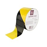 Idea Home Absperrband Gelb Schwarz 50m x 48mm Warnband nicht klebend Markierungsband