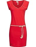 sommerkleid jersey knielang PASSFORM: Lässiges Minikleid mit tailliertem Schnitt, super Passform dank Taillengürtel, tolle Länge bis ca. Mitte Oberschenkel, ein echter Eyecatcher
