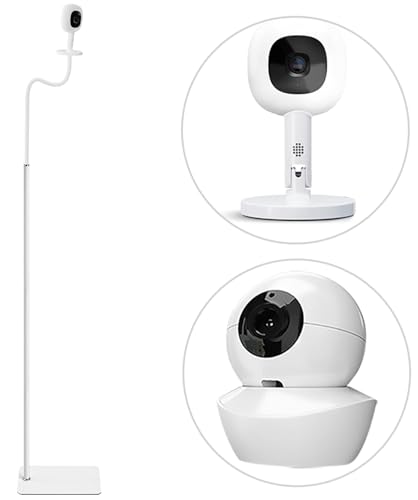 Image of BFYTN Baby Monitor Floor Holder Stand Mount & Clamp for Baby Monitor Camera with 1/4 Screw Hole,Compatible with Nanit Pro Smart, Height Adjustable 67" Compatible with Babysense HDS2/V43