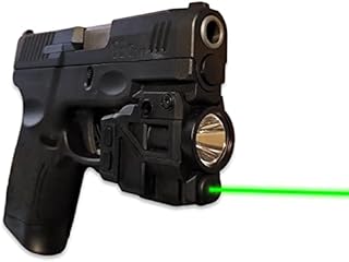 LASERPRO® Rechargeable Green Laser Sight w/LED Light - Fits Taurus G2 G2C G2S G3 G3C & Other Guns w/Rails: Glock Ruger 1911 S&W Springfield Sig Sauer Kel-Tec H&K Walther CZ FN Century