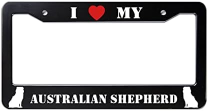 Australians Shepherd I Love My Australians Shepherd Sign Novelty Vanity Gift Dog Mom Gift Red Heart 6x12inch Sign image 2